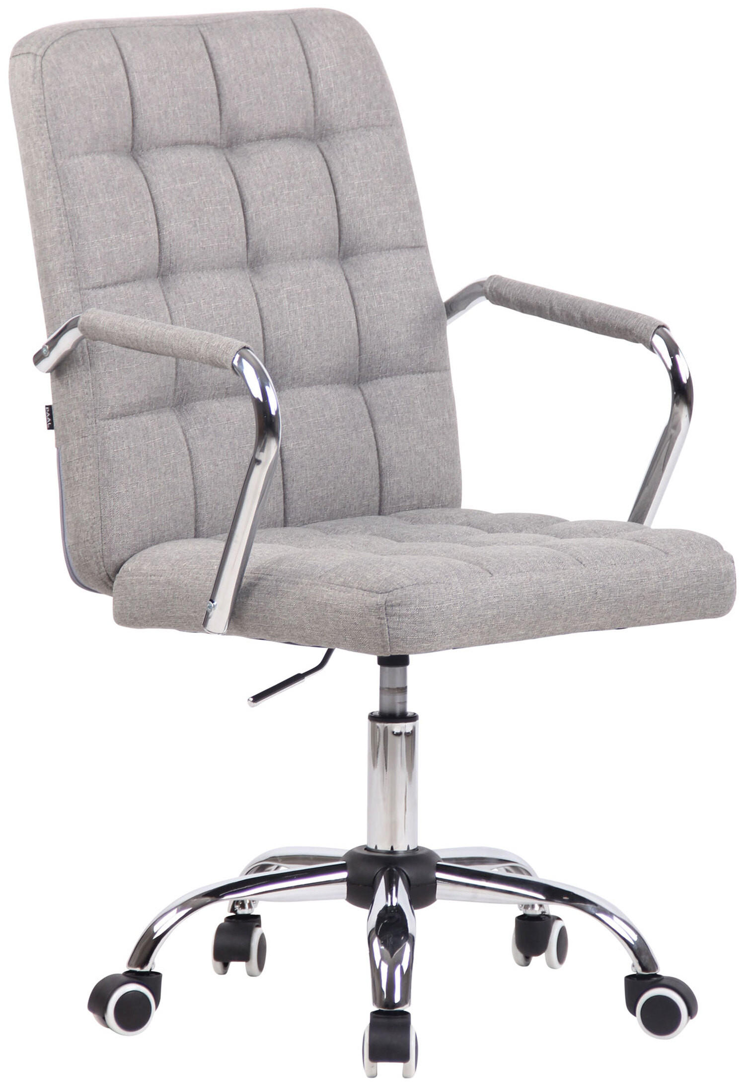 BÜROSTUHL Tenor, Stoff Grau - Grau, Textil/Metall (56/104/60cm) - TPFLiving