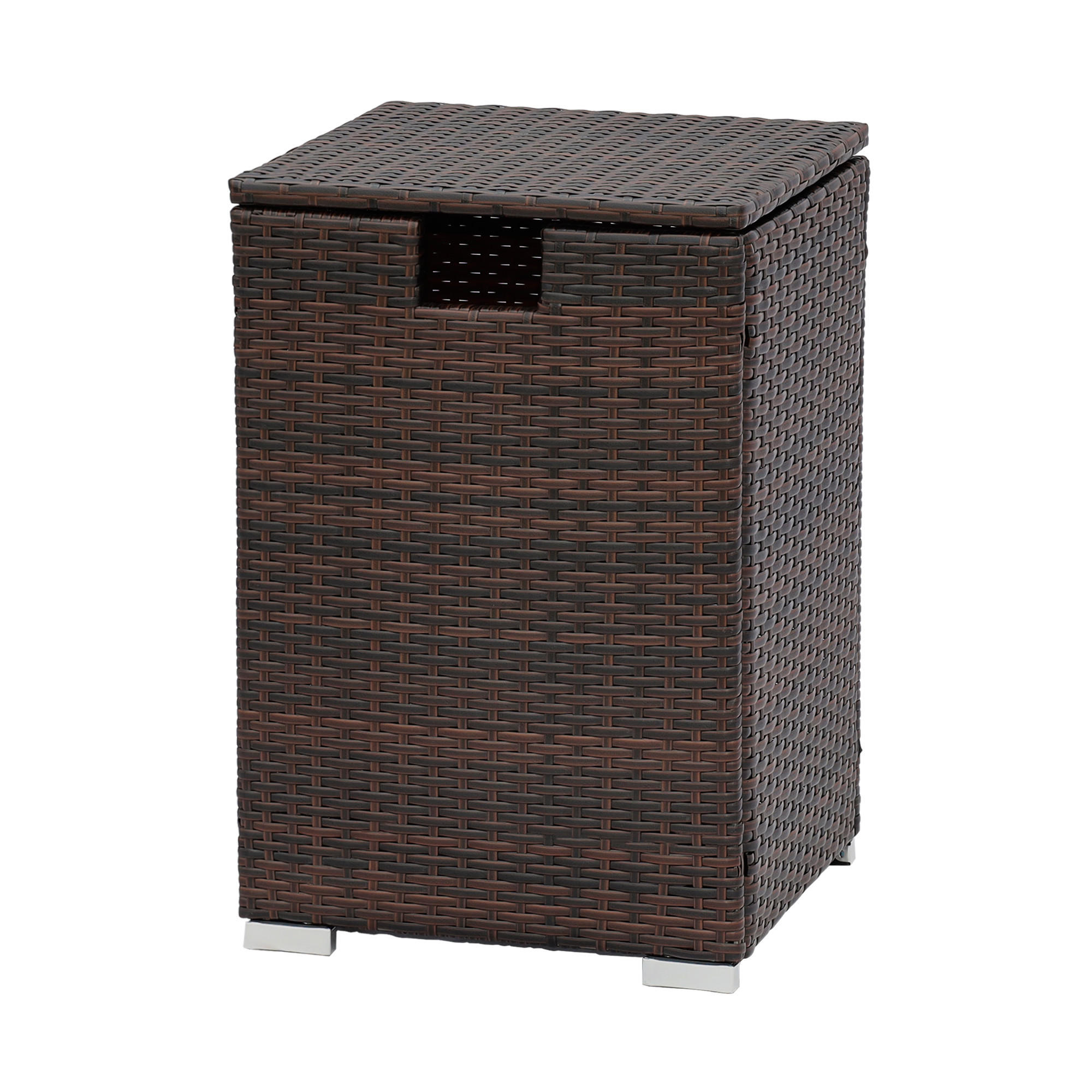 GARTENTISCH Braun - Braun, Metall (59.7/40.6/59.7cm) - Teamson Home