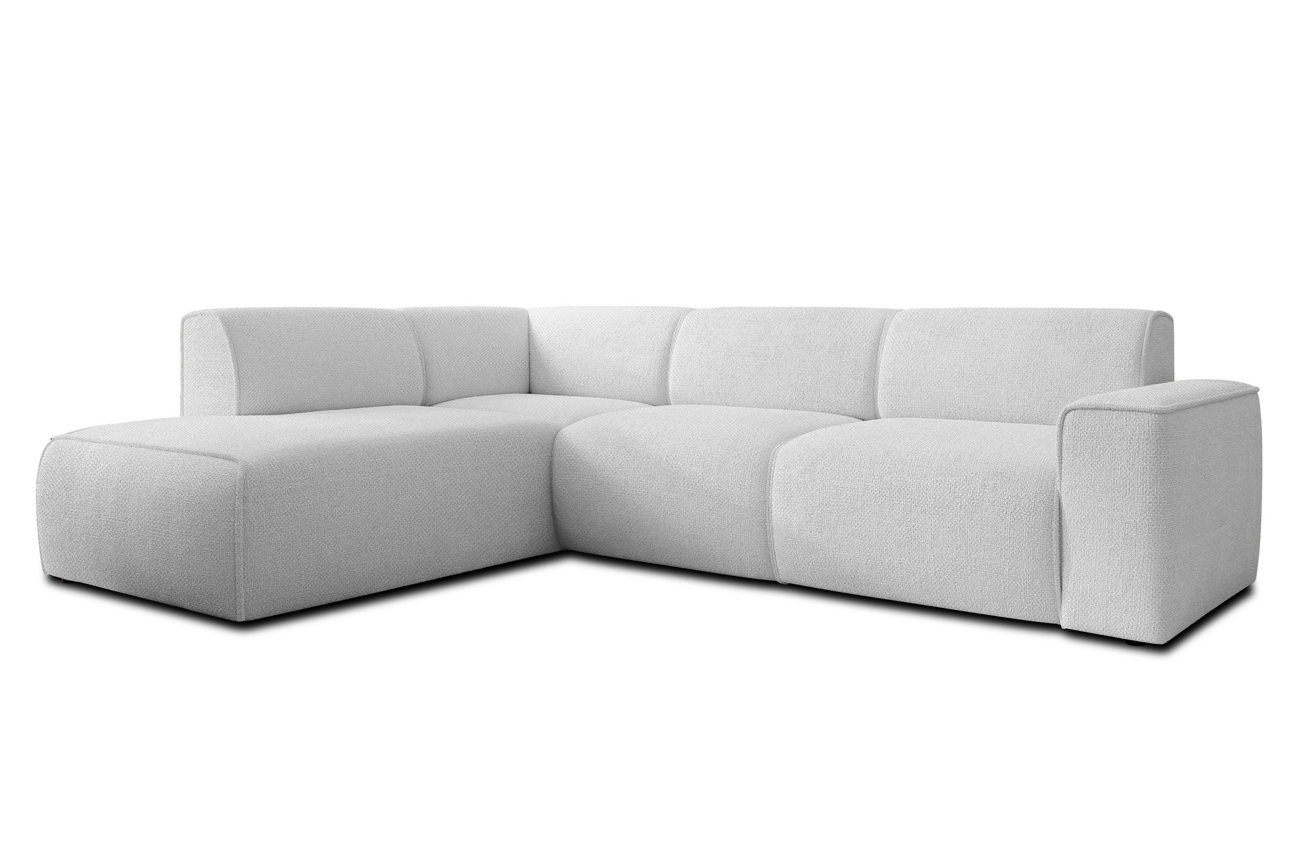 ECKSOFA L Form Didim Ivory 292/220/78 cm – großes Sofa stilvoll & bequem L - Greige/Champagner, Kunststoff/Textil (220/292cm) - AX Living
