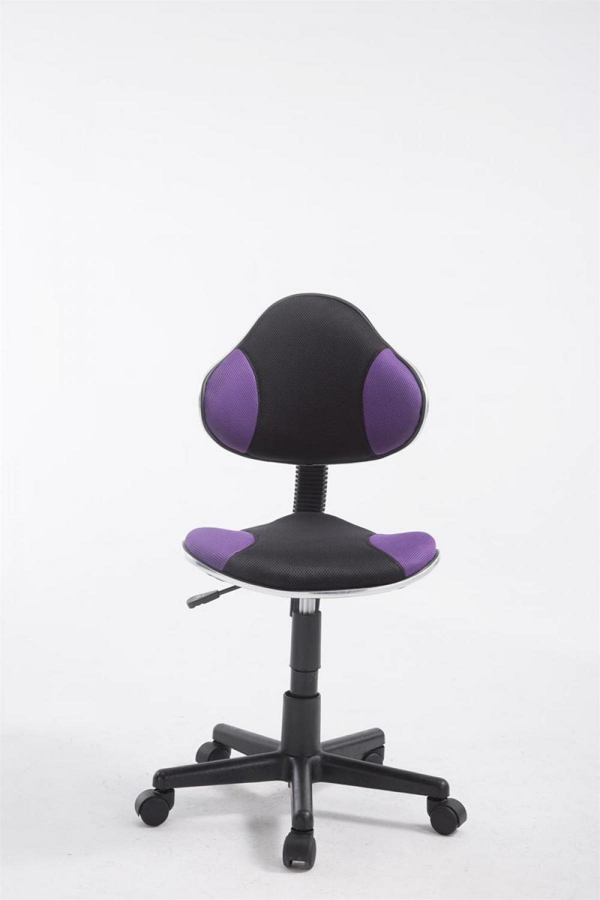 JUGENDDREHSTUHL Microfaser lila - Lila/Schwarz, Kunststoff/Textil (45/115/43cm) - CLP