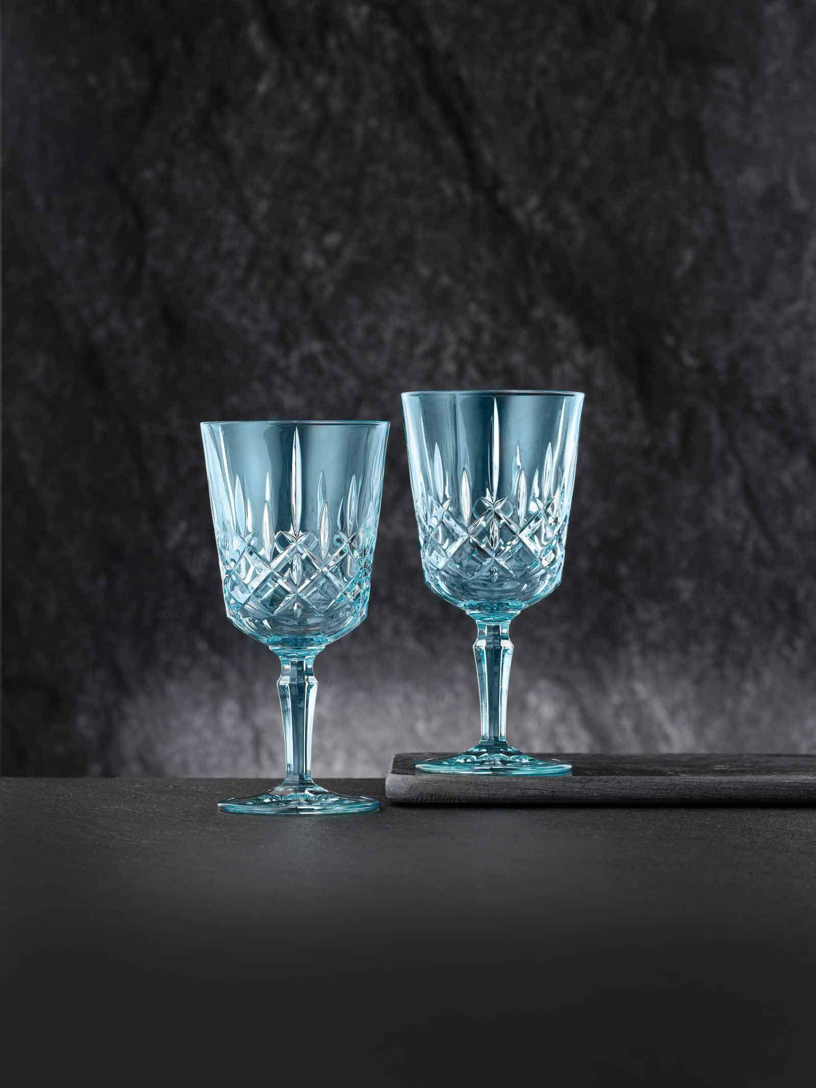 COCKTAIL- / WEINGLÄSER Noblesse Colors Aqua 355 ml 6er Set - Blau, Glas (0.355L) - Nachtmann