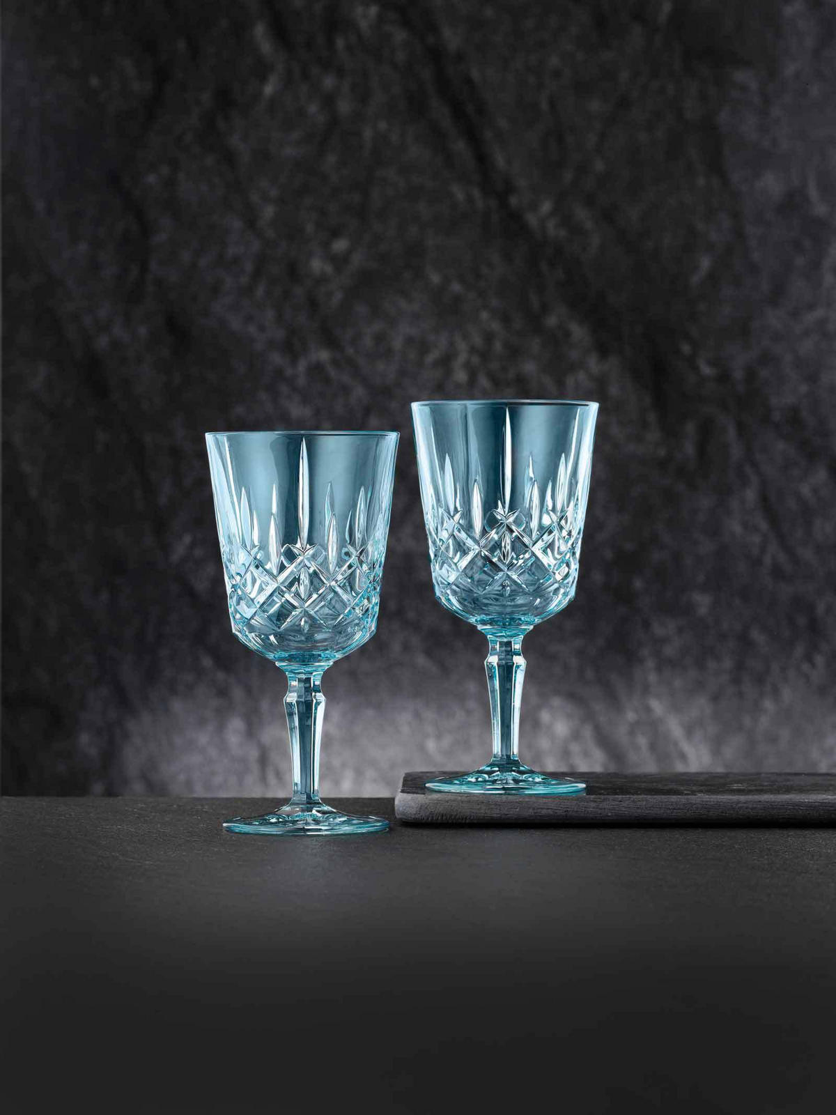 COCKTAIL- / WEINGLÄSER Noblesse Colors Aqua 355 ml 6er Set - Blau, Glas (0.355L) - Nachtmann