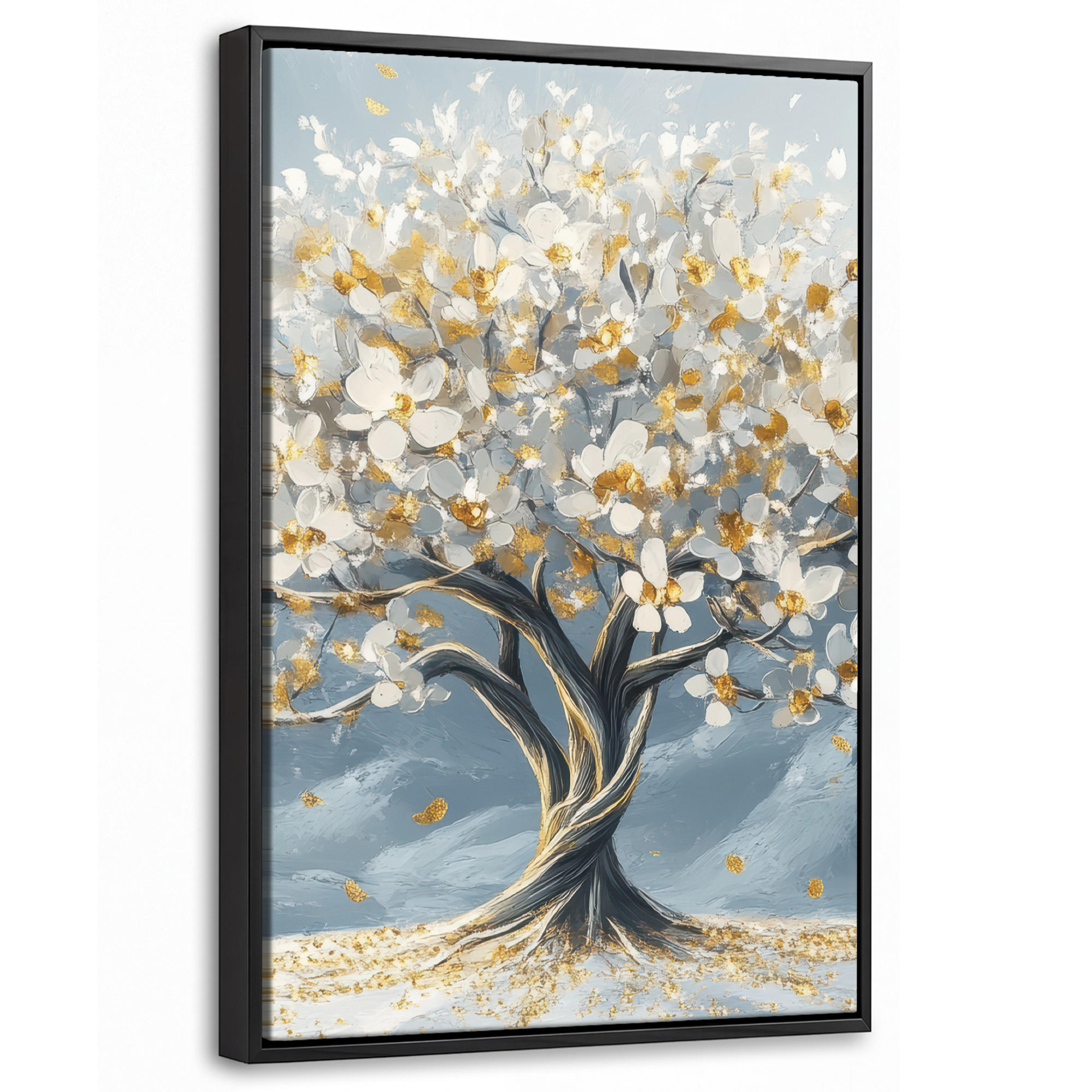 MuchoWow Leinwand Gold 20x30 cm