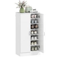 SCHUHSCHRANK DE-15100 7 Ebenen, für 14 Paar Schuhe Weiß - Weiß, Holzwerkstoff (55/108/35cm) - ComfortXL