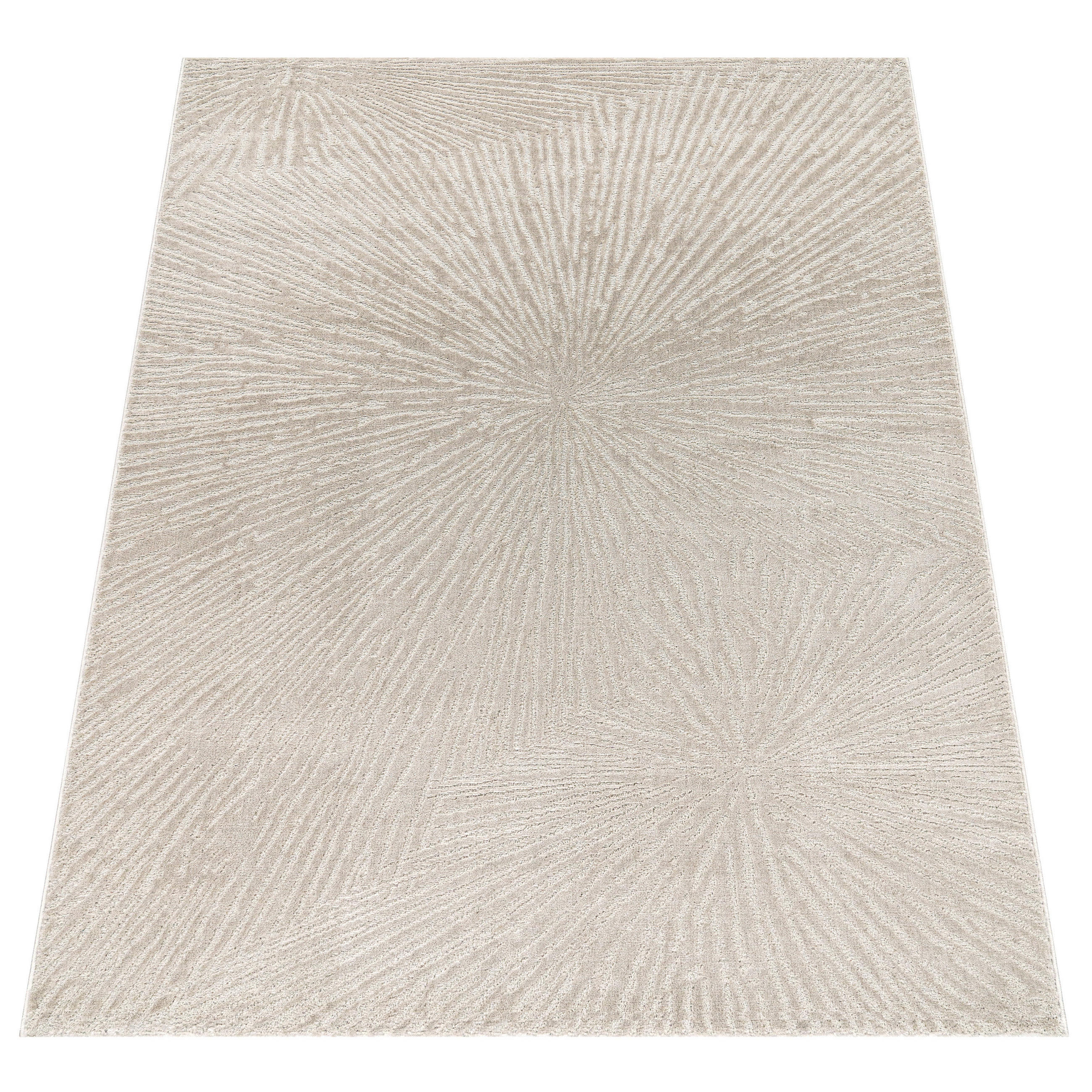 Paco Home Kurzflorteppich Beige 160x220 cm