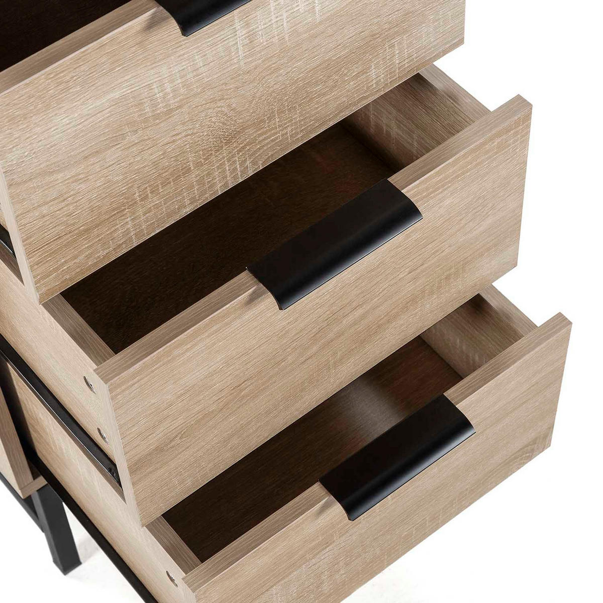 KOMMODE 40/112/40 Hera holzfarben - Honigeiche, Holzwerkstoff (40/112/40cm)