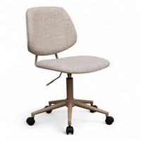 DREHSTUHL höhenverstellbar in Webstoff Beige - Beige, Textil/Metall (60/82/57cm) - Furnhouse