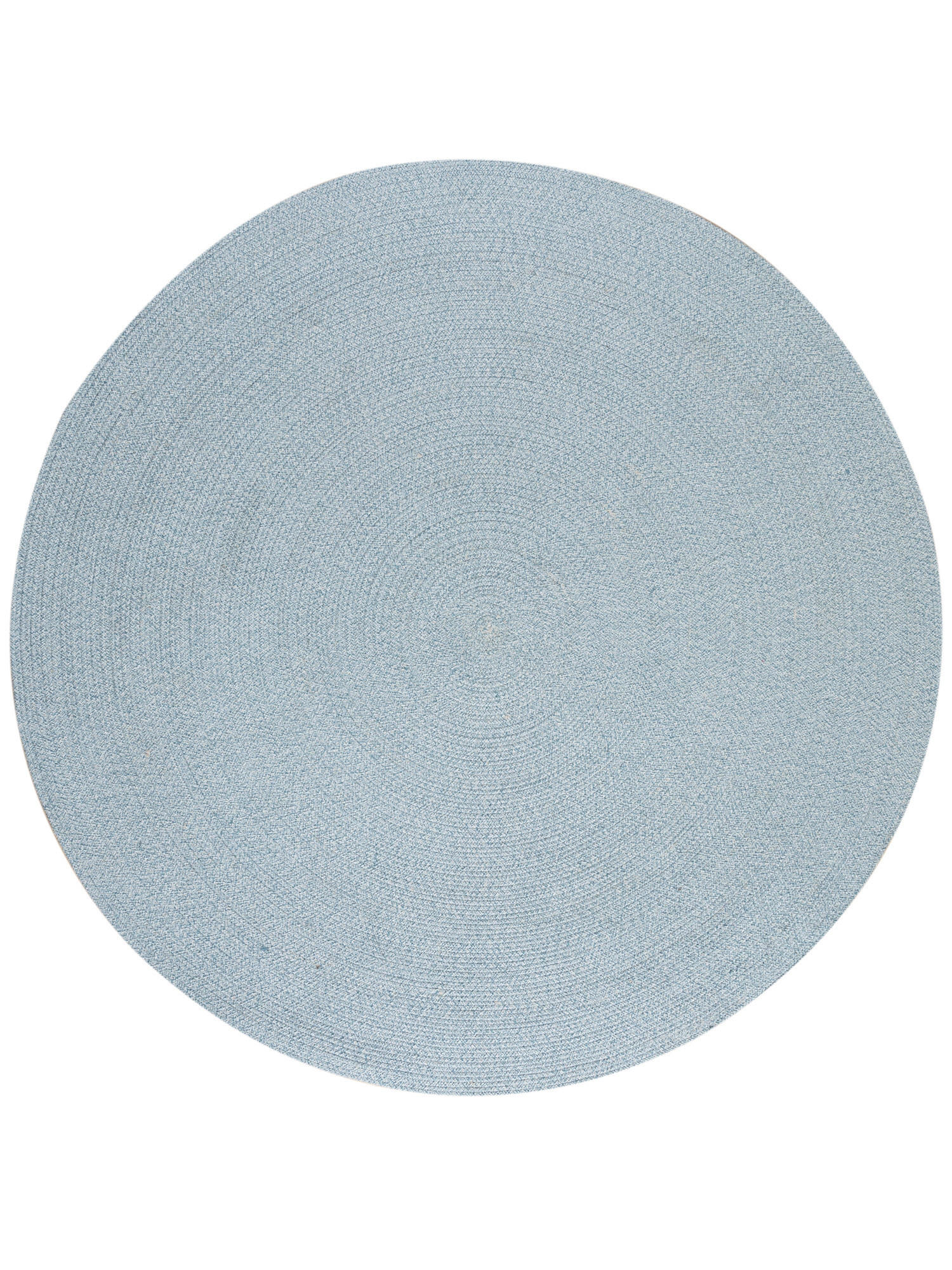 HANDWEBTEPPICH 170/170 cm Bali Plain - Blau, Naturmaterialien (170/170cm) - Steffensmeier