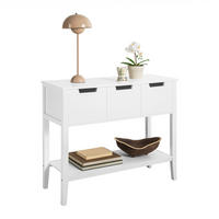KONSOLENTISCH Weiß - Weiß, Holzwerkstoff (33/93/79cm) - SoBuy