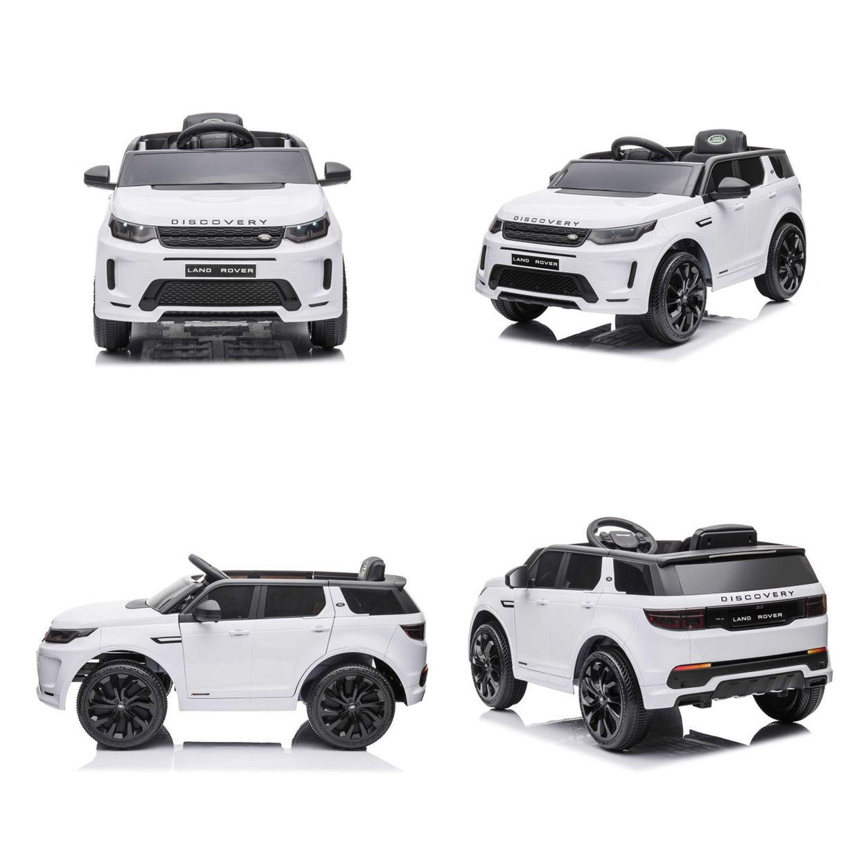 ELEKTROAUTO Land Rover weiß Discovery SUV Fernbedienung, EVA-Reifen - Weiß, Kunststoff (108/65/51cm) - Chipolino