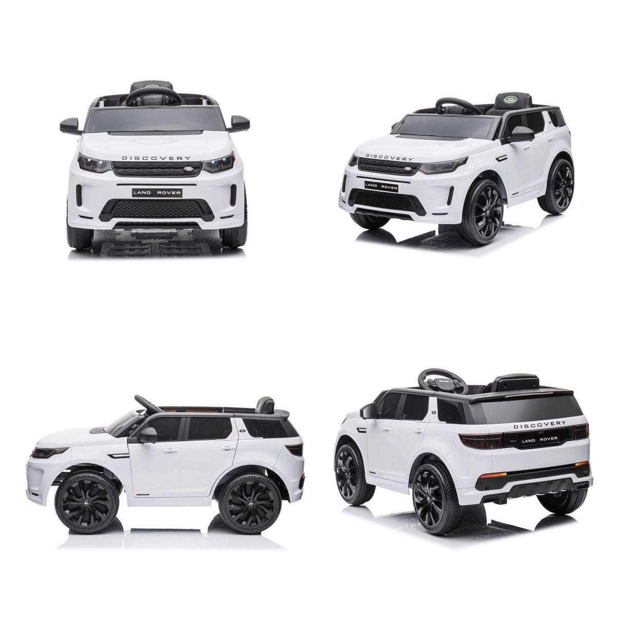 ELEKTROAUTO Land Rover weiß Discovery SUV Fernbedienung, EVA-Reifen - Weiß, Kunststoff (108/65/51cm) - Chipolino