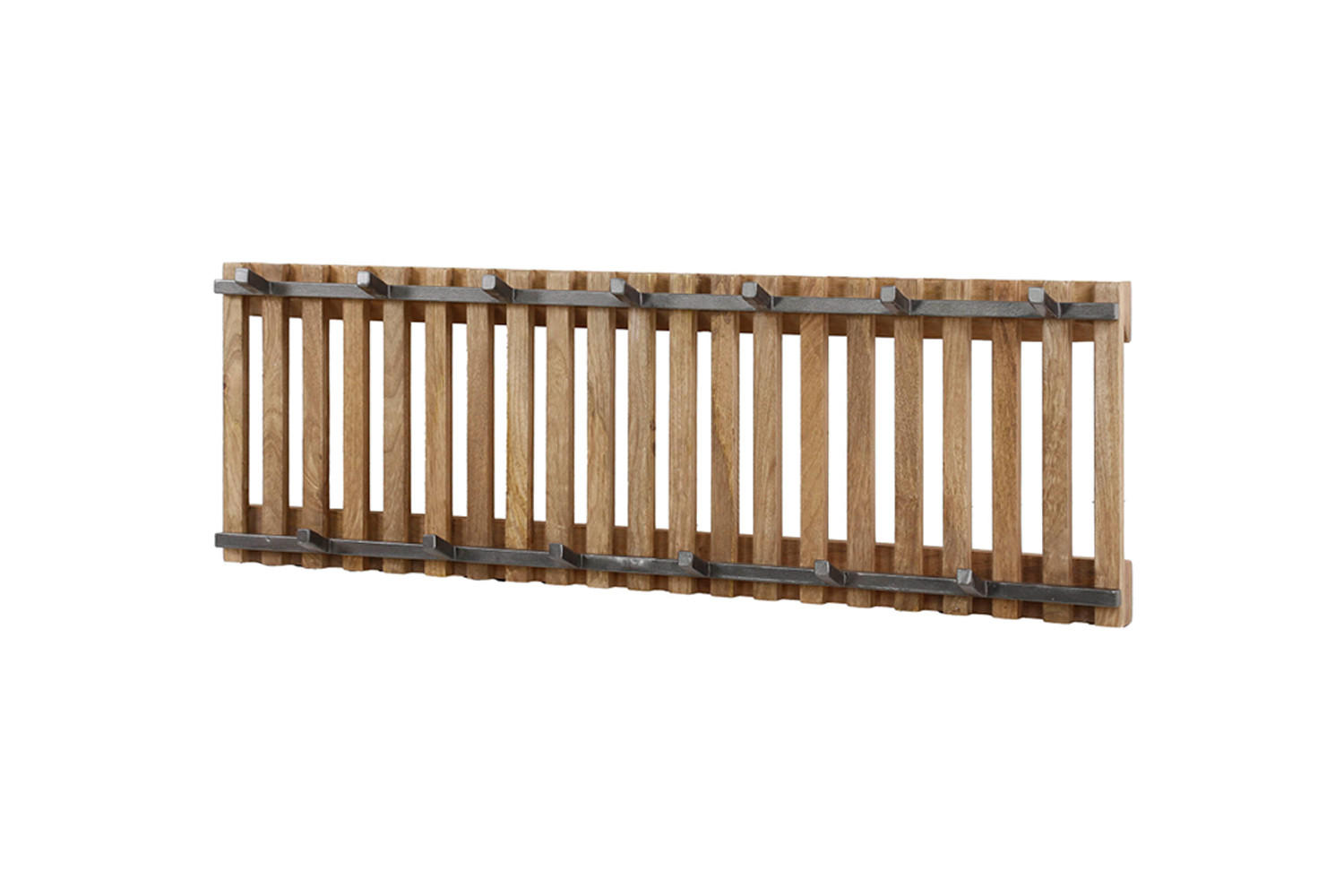 GARDEROBE JACINTA Braun Mango - Braun, Metall (100/33/10cm) - KAWOLA