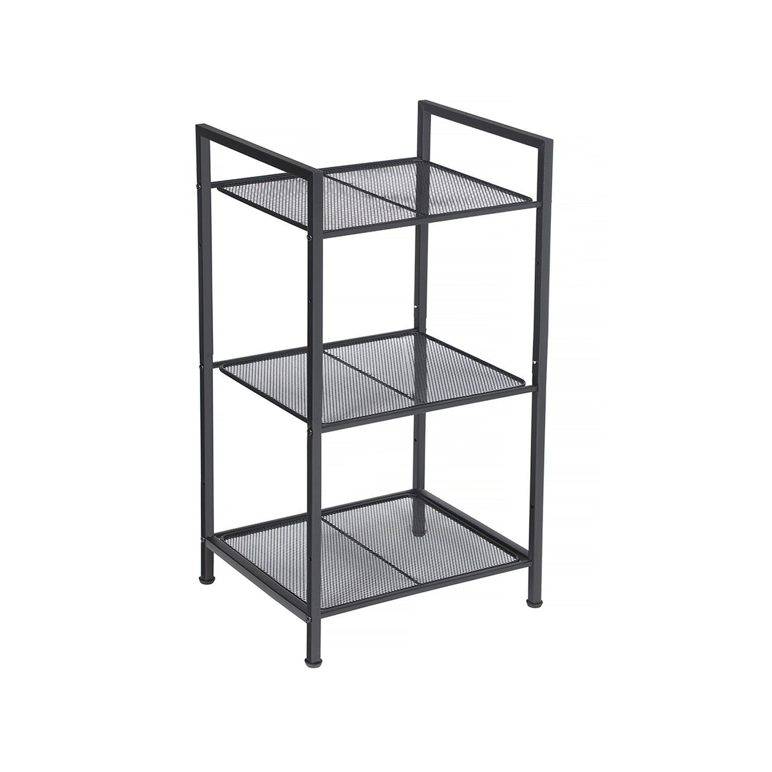 STANDREGAL KÜCHENREGAL BADREGAL - Schwarz, Metall (30/72/38cm) - Hansiro
