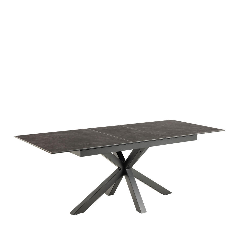 ESSTISCH - Keramik - Schwarz - Schwarz, Keramik (168/90/76cm) - Drawer