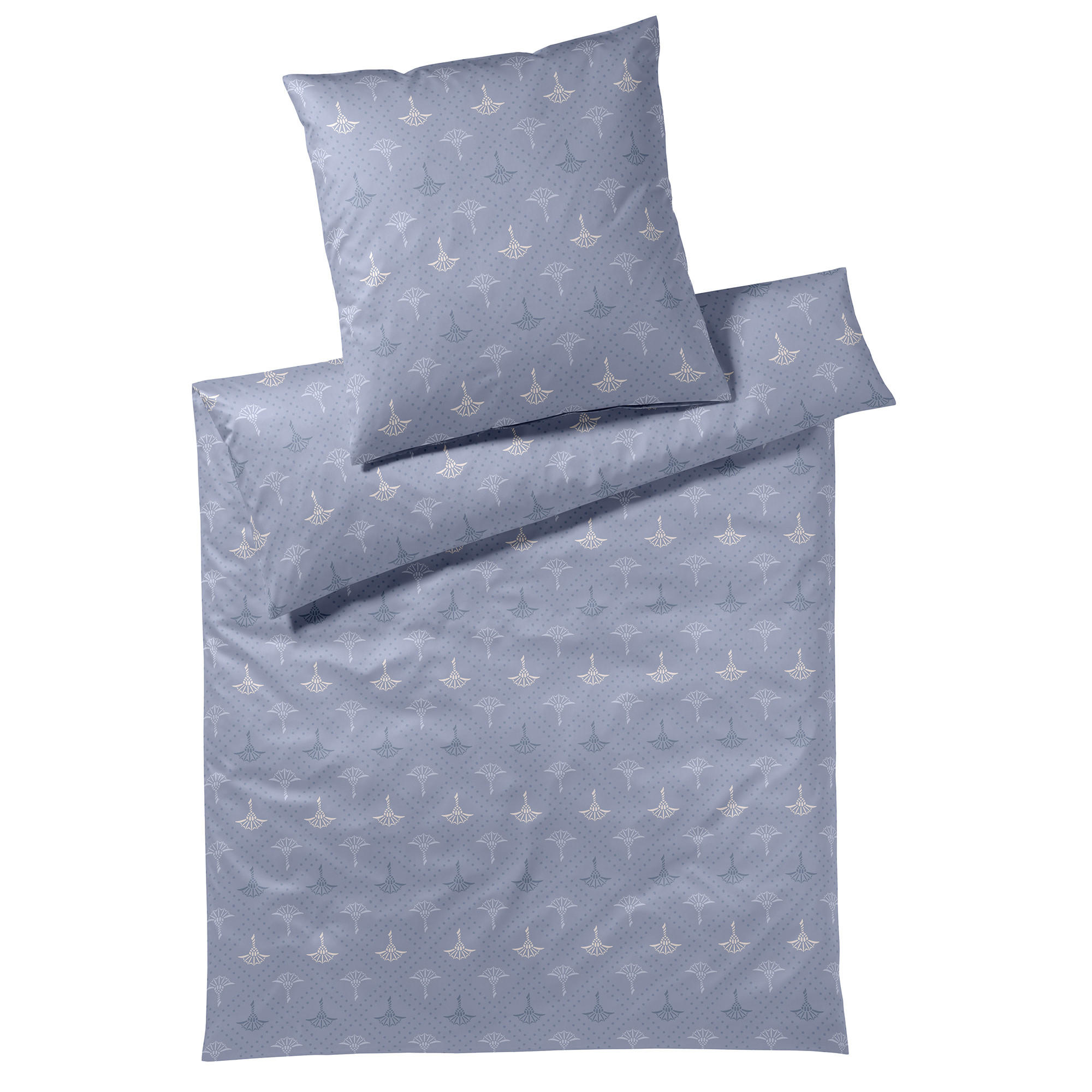 BETTWÄSCHE CORNFLOWER CHARM 4117 OCEAN - 02 - Blau, Textil (40/40cm) - Joop!