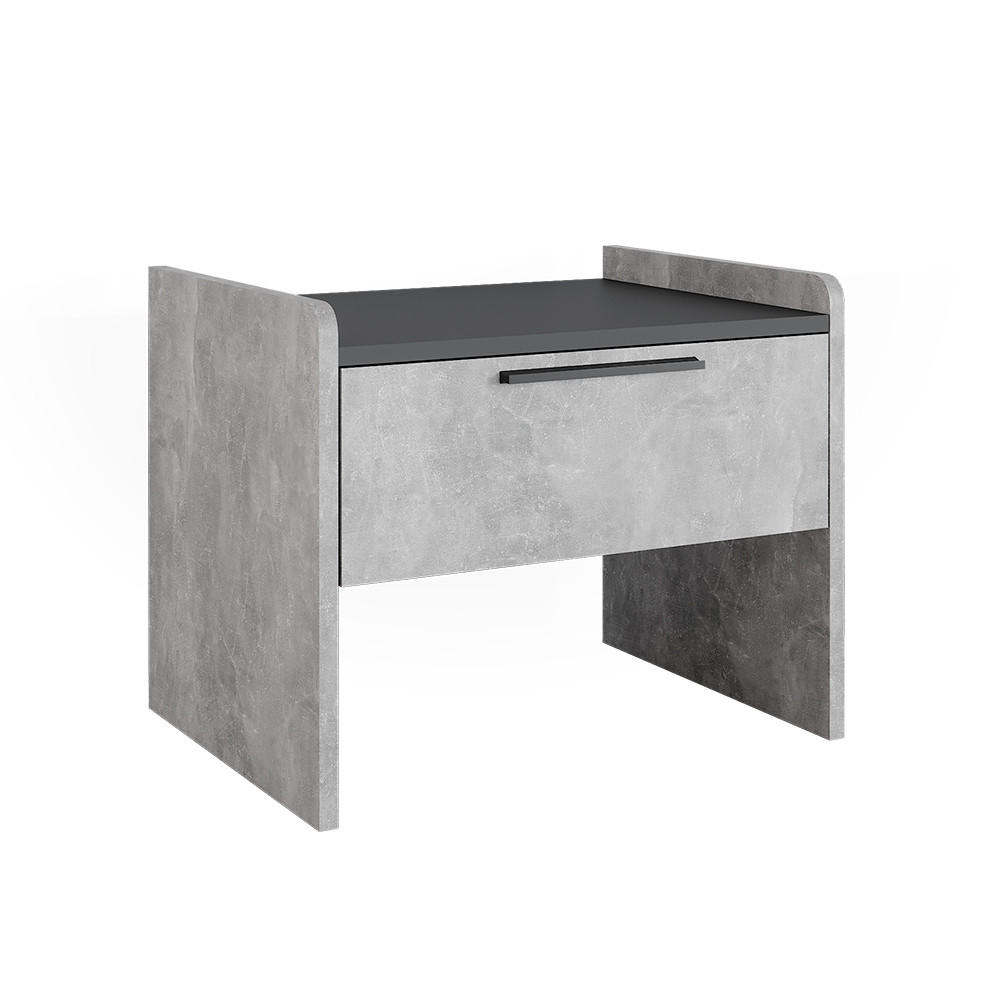 LAVICE DO JÍDELNY Roman Beton/antracit - šedá, kompozitní dřevo (53.5/45.5/41.1cm) - Vicco