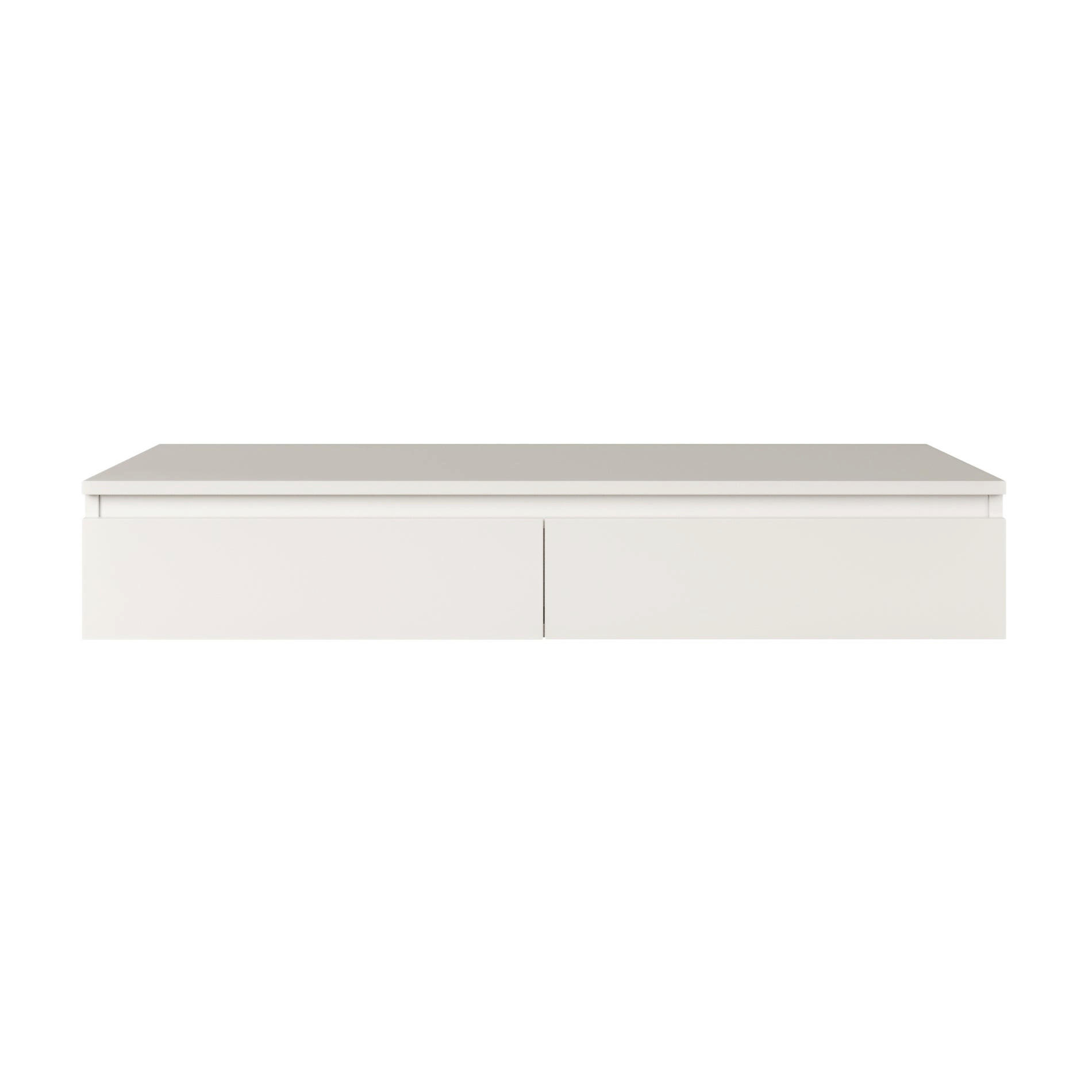 Selsey ZÁVĚSNÝ psací / toaletní stolek Bemmi, bílý, 120 cm