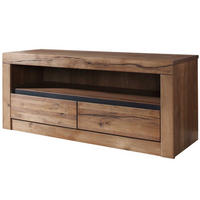 TV-BOARD Wild-/Zerreiche 115x42x49 Tabacco brown geölt MONTREUX #303 - Braun, Holz (42/49/115cm) - Massivmoebel24