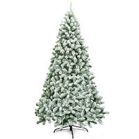 WEIHNACHTSBAUM 7.5FT Grün - Grün, Kunststoff (225cm) - COSTWAY