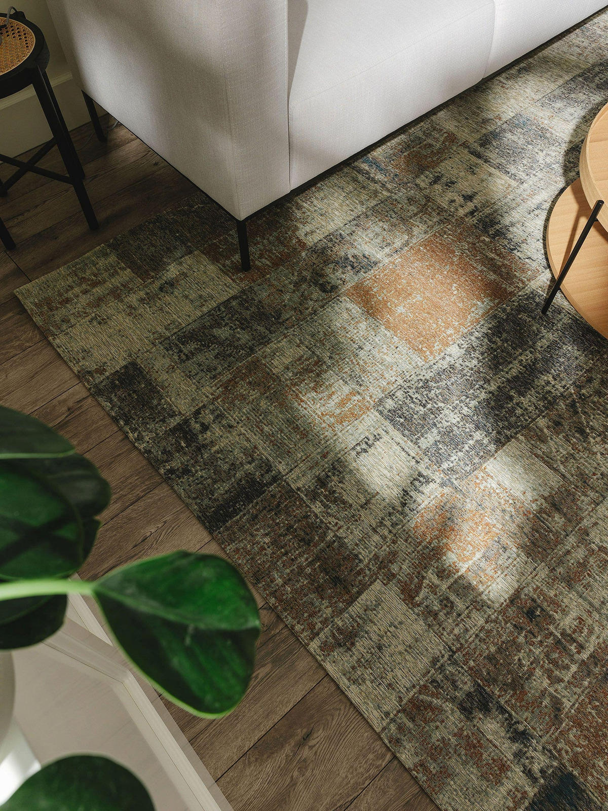 FLACHGEWEBETEPPICH Frencie Beige/Blau 120x180 cm - Beige, Textil (120/180cm) - benuta Nest