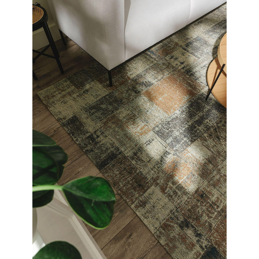 Thumbnail - benuta Nest Flachgewebeteppich, Beige, Textil, Patchwork, Rechteckig, 120x180 cm, Oeko-Tex® Standard 100, wasserabweisen...