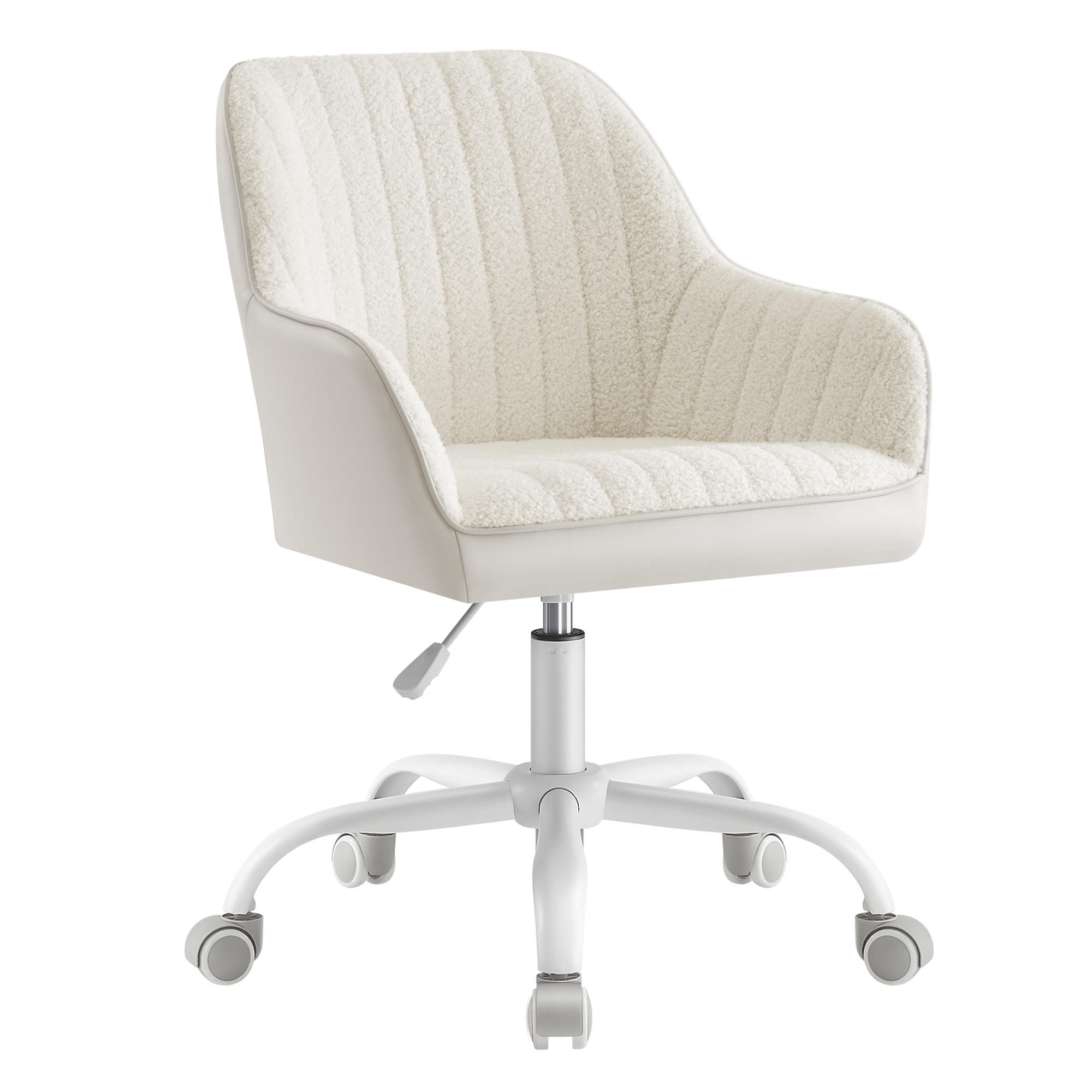 BÜRODREHSTÜHLE Lisa - Beige, Metall (94/84/62cm) - SONGMICS