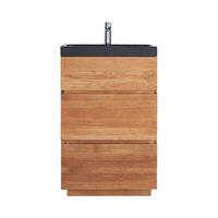 BADEZIMMERMÖBEL Karl Natur aus Eiche - Naturfarben, Holz (60/94/46cm) - Tikamoon