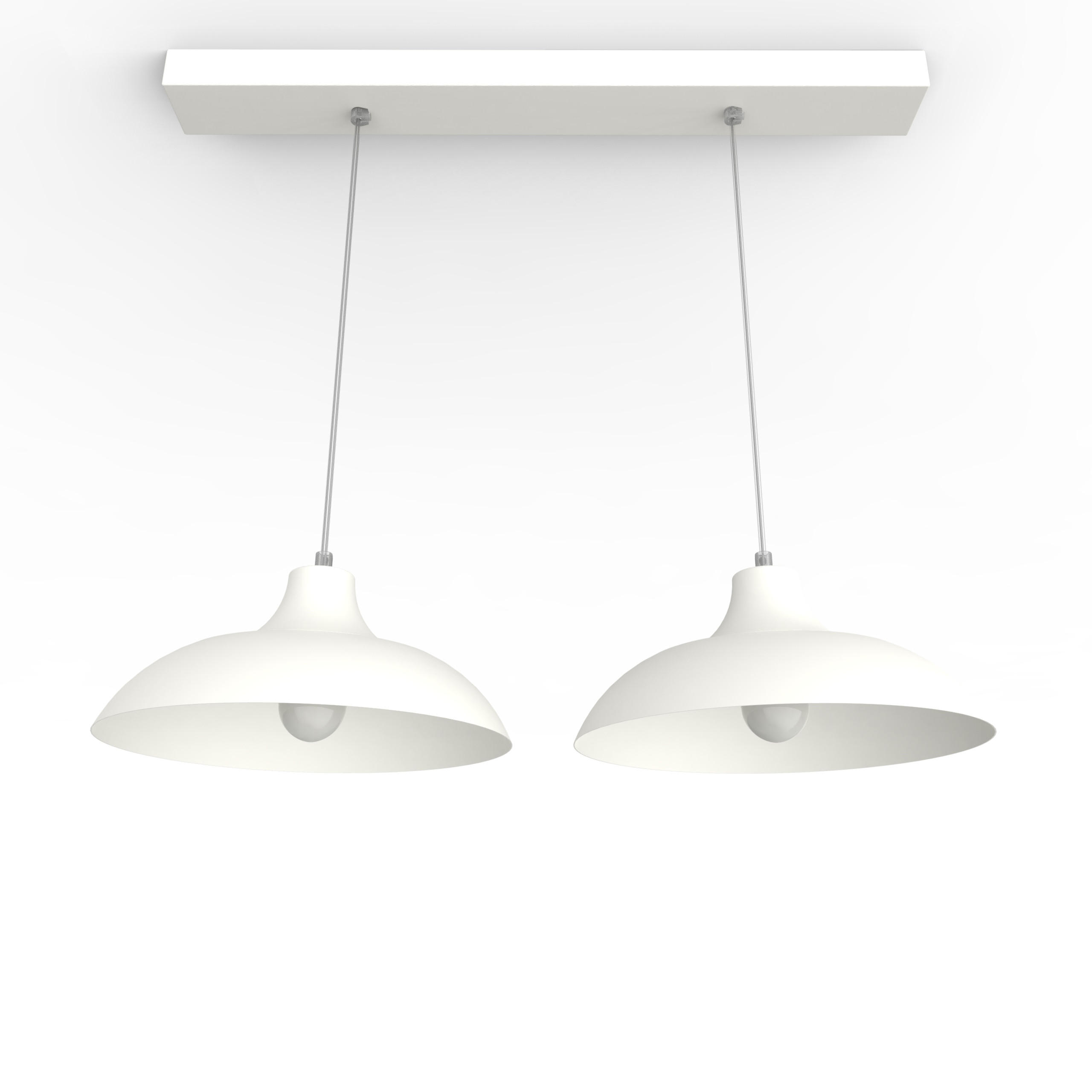 HÄNGELEUCHTE - Weiß, Metall (30/30/15cm) - Lumicom