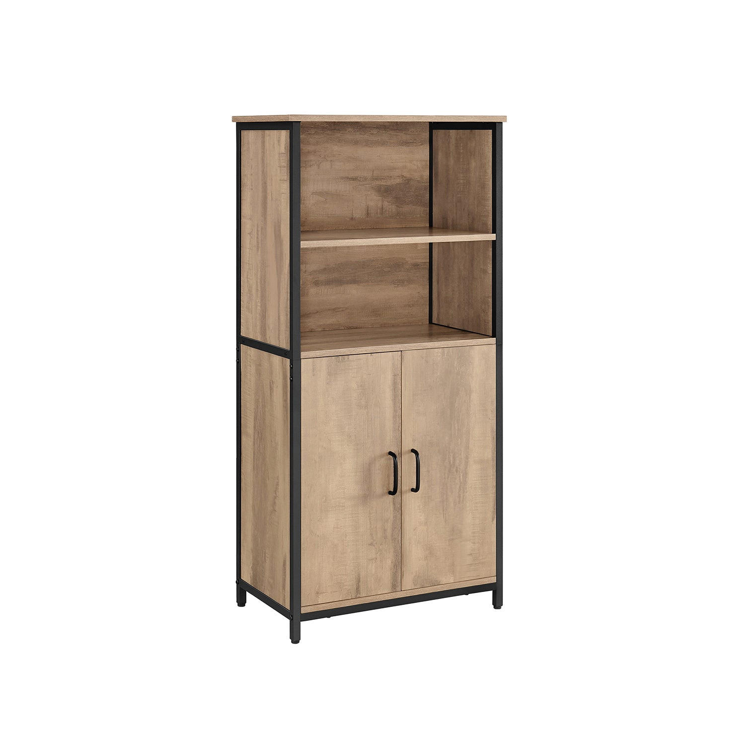 KÜCHENSCHRANK PARIS - Braun, Holzwerkstoff (60/124.5/35cm) - Hansiro