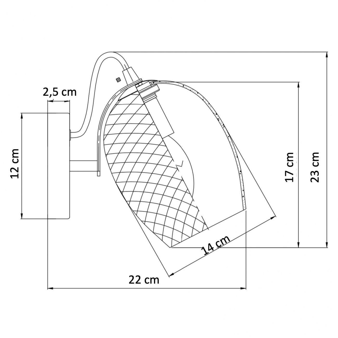 WANDLEUCHTE Cassia, Transparant, 23cm - Transparent, Glas (14/23/22cm) - KOSILUM