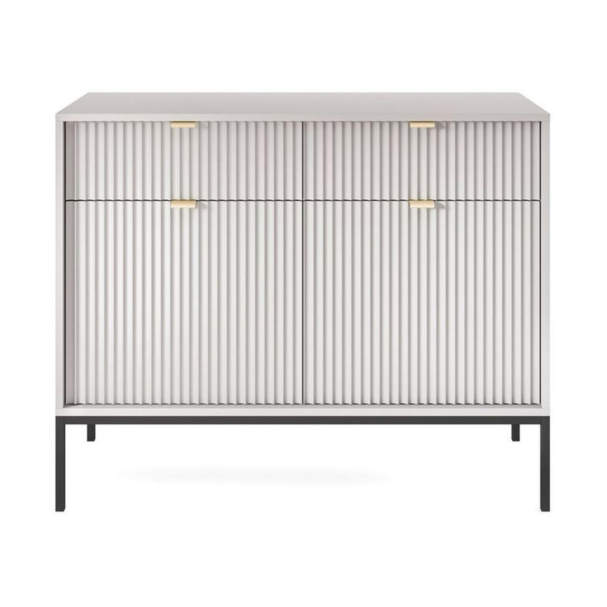 KOMMODE – KSZ104 – 104 cm – NOVA – Grau - Grau, Holzwerkstoff (104/83/39cm) - hi-markt