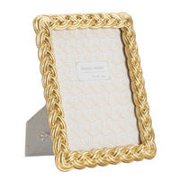 RAHMEN Oval Stuckatur 25/30 cm - Goldfarben, Kunststoff (19/24.5/2cm) - Mauro Ferretti