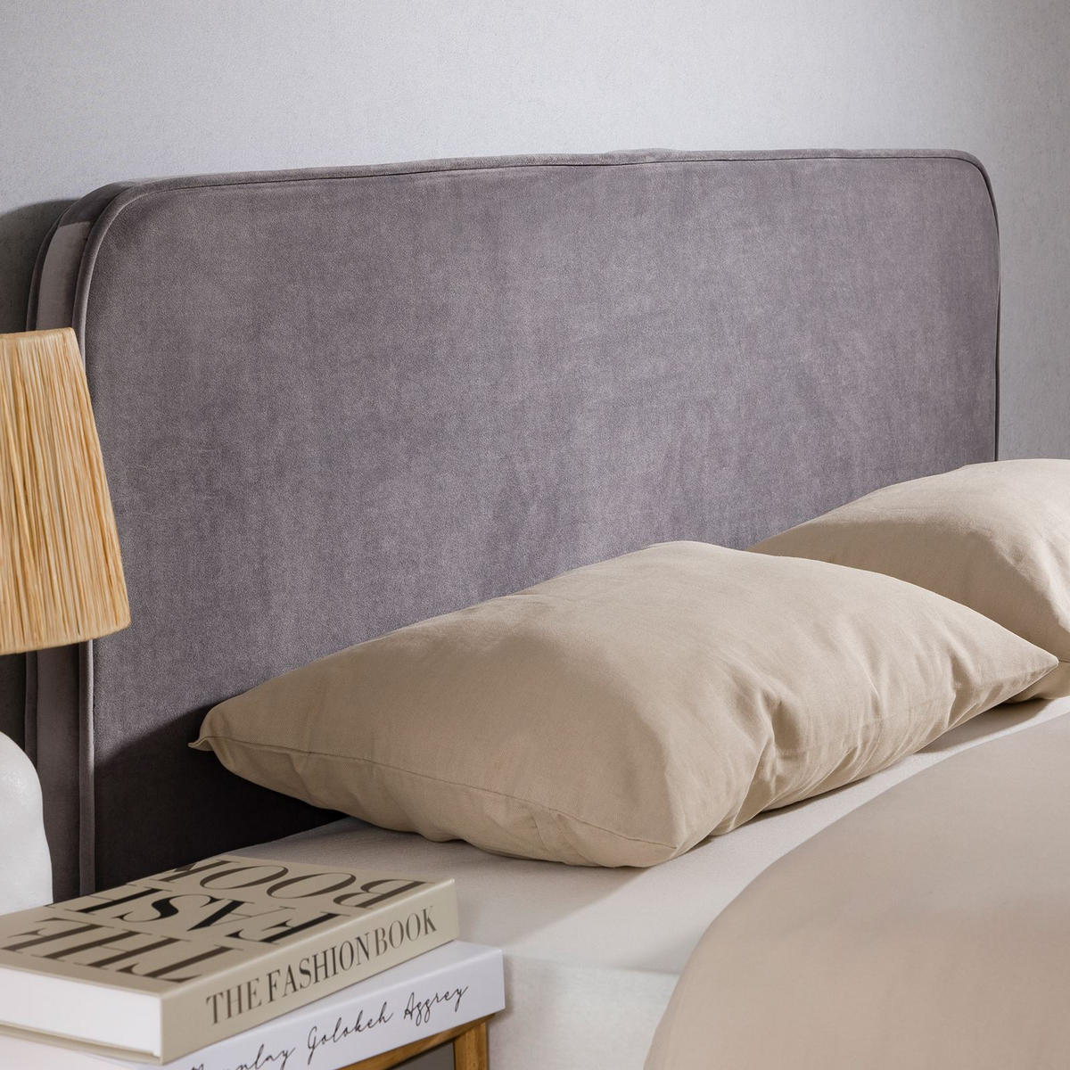 KOPFTEIL PILOV 140X190 CM - Grau, Textil (140/68/6cm) - IDIMEX