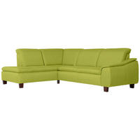 ECKSOFA mit Ottomane links Kaylil Flachgewebe apfel - Apfelbaumfarben, Kunststoff (187/247cm) - 58aufmkessel