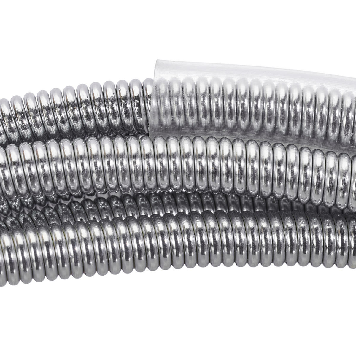 ROHRREINIGUNGSSPIRALE - Silberfarben, Kunststoff/Metall (300/5.5/2cm) - Relaxdays