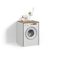 WASCHMASCHINENSCHRANK Paolina Weiß/Artisan 68 x 88.2 cm - Weiß/Eiche Artisan, Holzwerkstoff (68/88.2/60cm) - Livinity®