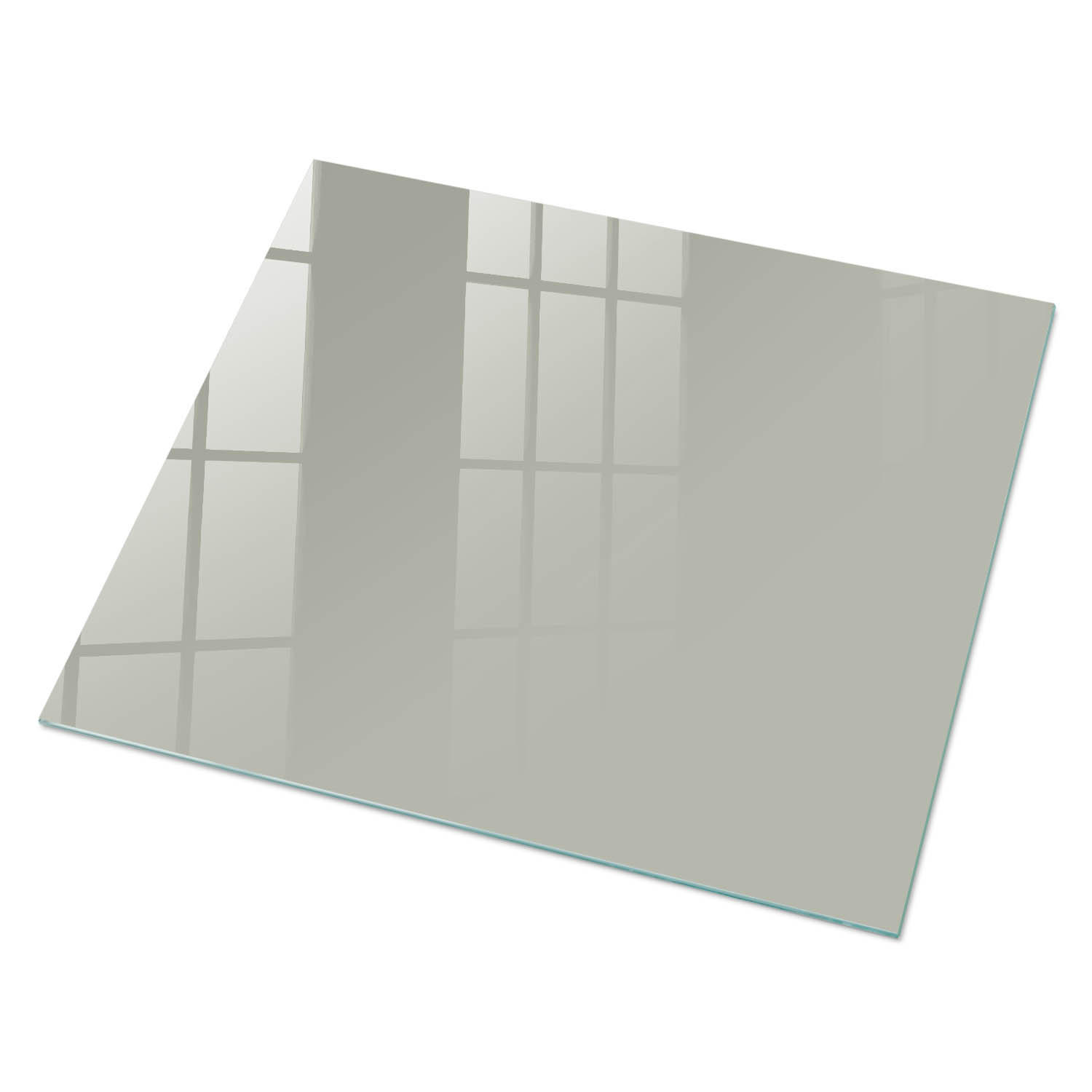 GLASPLATTE 80x60 cm – Warmes Grau - Pink, Glas (0.4/80/60cm) - ArtPrintCave