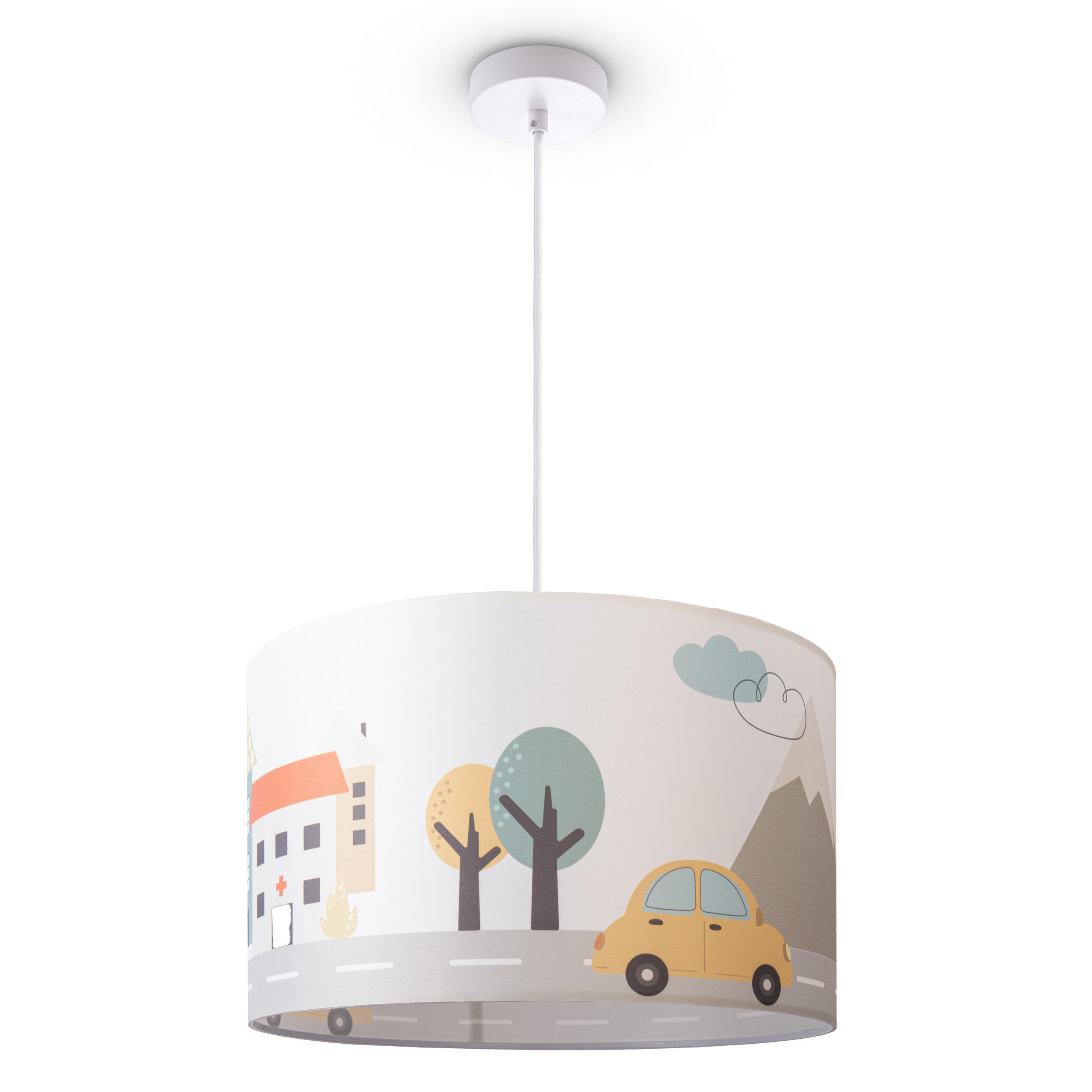 PENDELLEUCHTE Hugo Pd1 Cap 318 - Weiß, Metall (45.5/45.5/27cm) - Paco Home