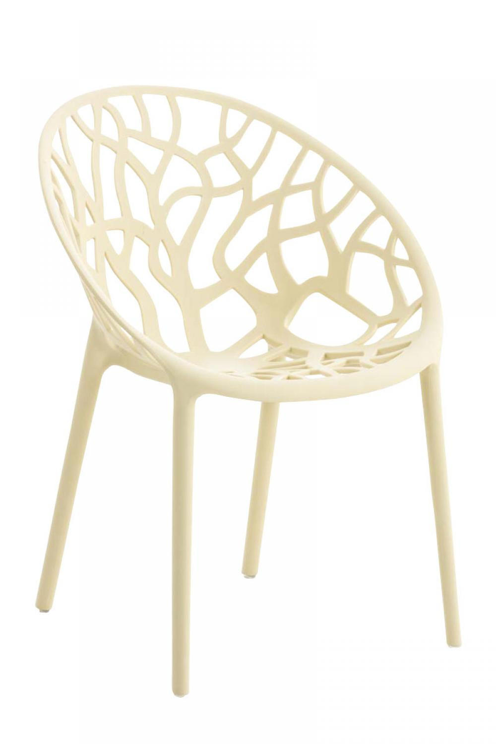 GARTENSTUHL Kunststoff creme - Creme, Kunststoff (59/80/60cm) - CLP