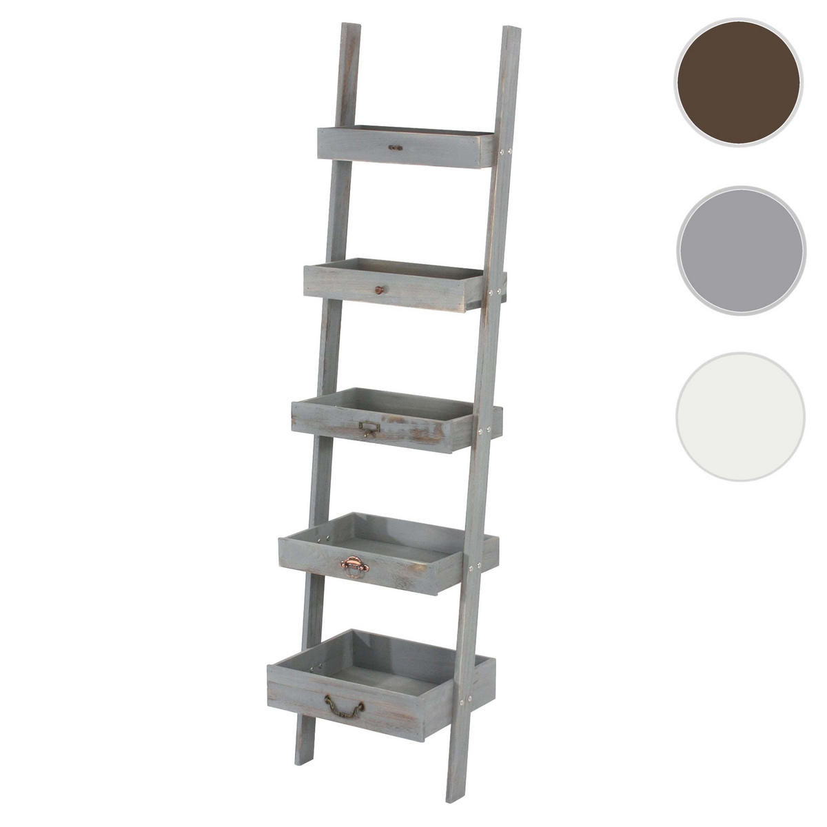 PFLANZREGAL BLUMENSTÄNDER Grau - Grau, Holz (43/169/32cm) - MCW