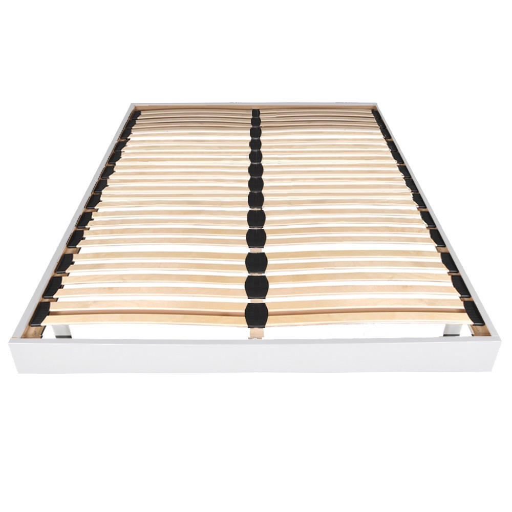 BETTRAHMEN SOMKIT mit Einlegerahmen/ 160x200, Weiß - Weiß, Holzwerkstoff (160/200cm) - Weber Industries