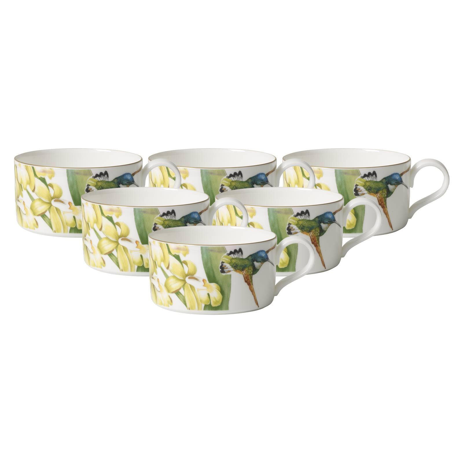 TEETASSEN Amazonia bunt 230 ml 6er Set - Multicolor, Keramik (0.23L) - Villeroy & Boch