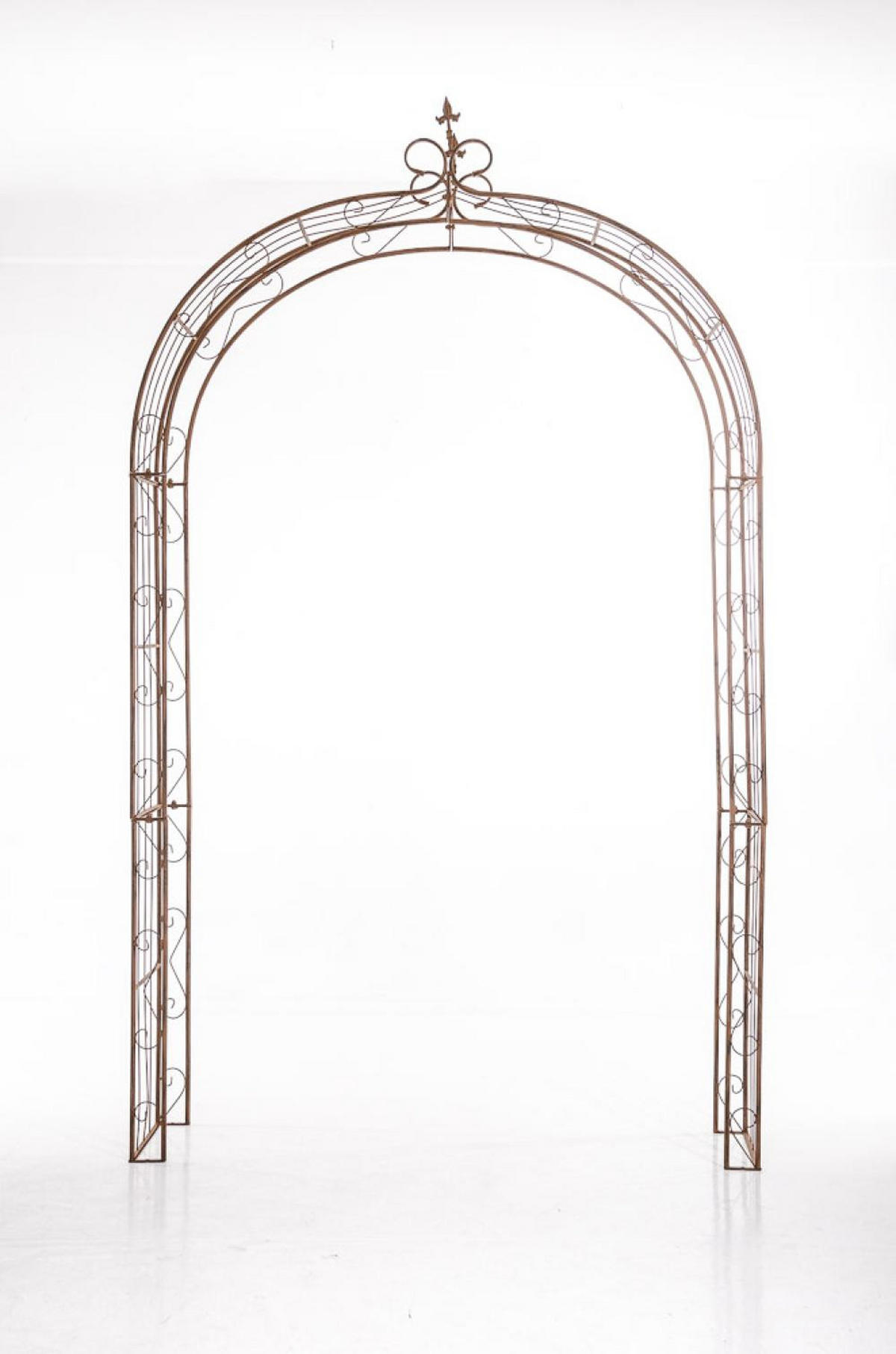 ROSENBOGEN Metall Antik Braun - Braun, Metall (148/260/34.5cm) - CLP