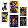 POSTER Set Mit 6 Ikonische Basquiat Graffiti Pop Art A3 & A4 Rahmenlos - Klar, Papier (29/3cm) - Nacnic