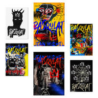 POSTER Set Mit 6 Ikonische Basquiat Graffiti Pop Art A3 & A4 Rahmenlos - Klar, Papier (29/3cm) - Nacnic
