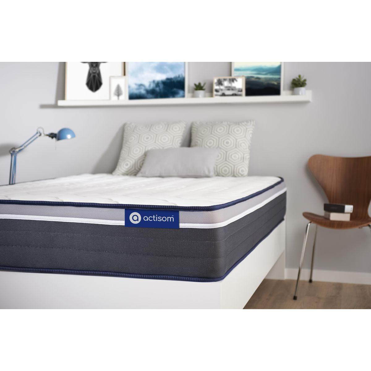 MATRATZE Actimemo plus Memory-Schaum 90 x 200 cm h4 - Weiß, Textil (90/200cm) - ACTISOM