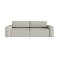 SOFA Lummo Mi mit Schlaffunktion, Grau - Grau, Textil (246/70/185cm) - Fedve