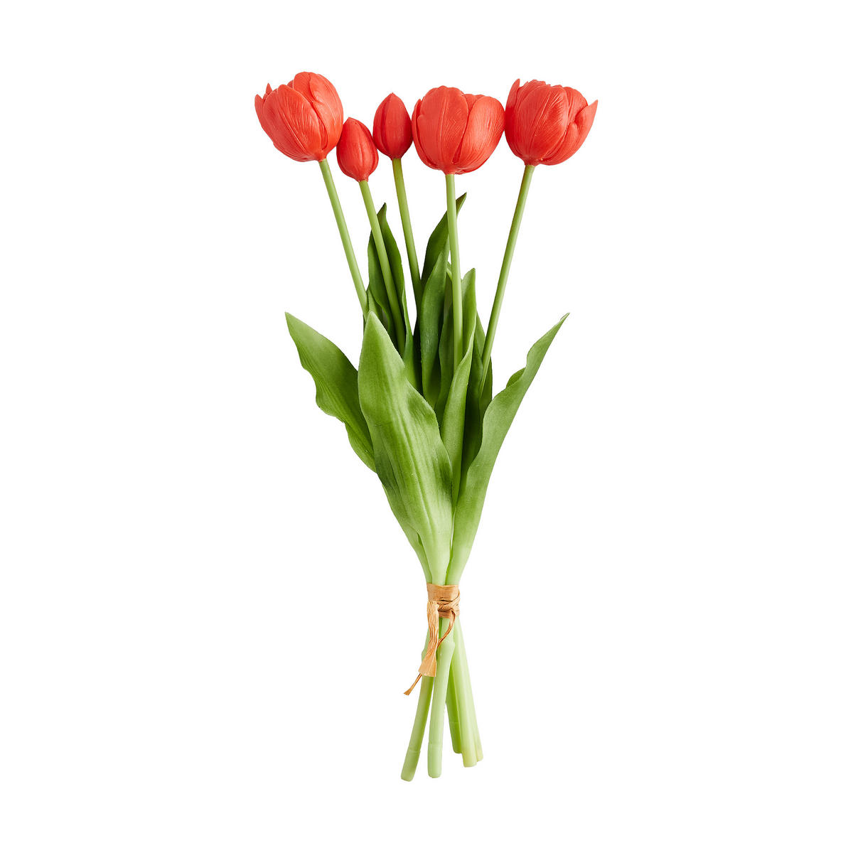 BLUMENSTRAUSS Tulipanis - Rot, Kunststoff (6cm) - home&you