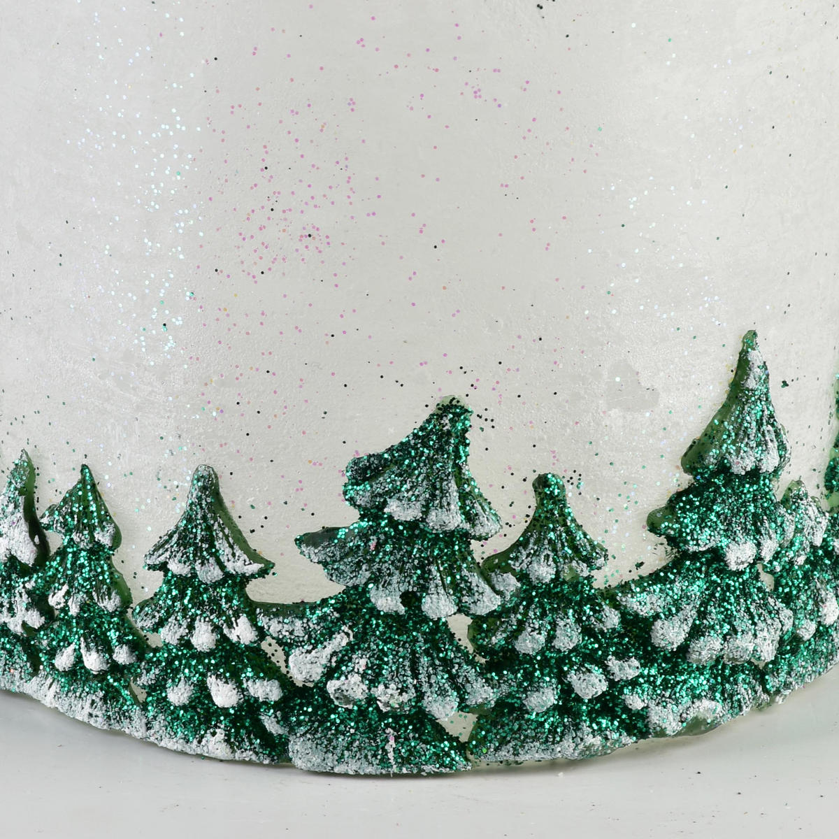 KERZE Las Grün 12/12/24 cm Naturmaterial - Grün, Naturmaterialien (24cm) - Mondex