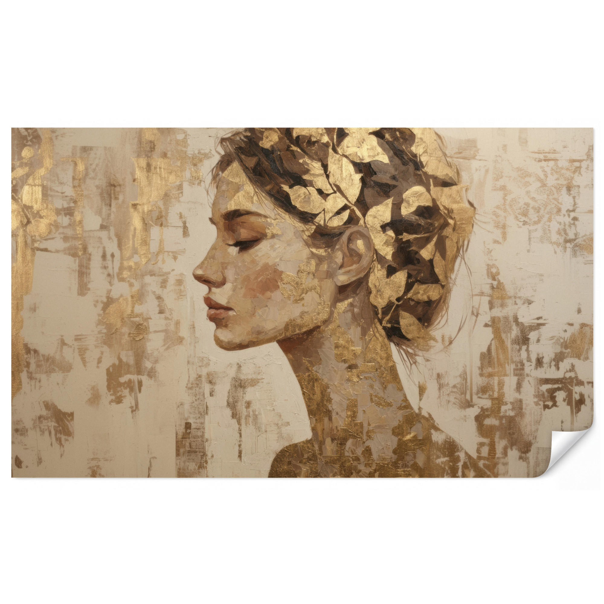 OnlyWow Tapete Gold 450x260 cm